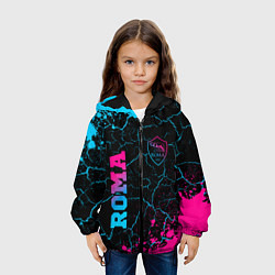 Куртка с капюшоном детская Roma - neon gradient, цвет: 3D-черный — фото 2