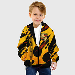 Куртка с капюшоном детская ПОРШ - ОРГАНИЧЕСКИЙ, цвет: 3D-черный — фото 2