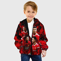 Куртка с капюшоном детская Криштиану Роналду Манчестер Юнайтед, цвет: 3D-черный — фото 2