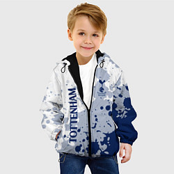 Куртка с капюшоном детская Tottenham hotspur Брызги красок, цвет: 3D-черный — фото 2