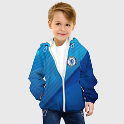 Куртка с капюшоном детская Chelsea Абстракция, цвет: 3D-белый — фото 2