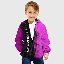 Куртка с капюшоном детская Chevrolet pro racing: по-вертикали, цвет: 3D-черный — фото 2