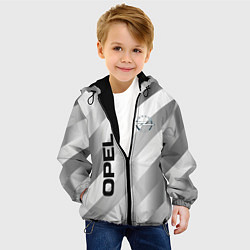 Куртка с капюшоном детская Опель - спорт, цвет: 3D-черный — фото 2