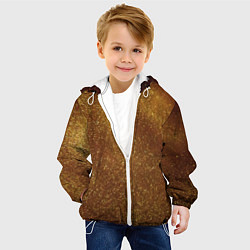 Куртка с капюшоном детская Золотая пыль, цвет: 3D-белый — фото 2