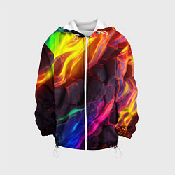Детская куртка Neon rainbow lava
