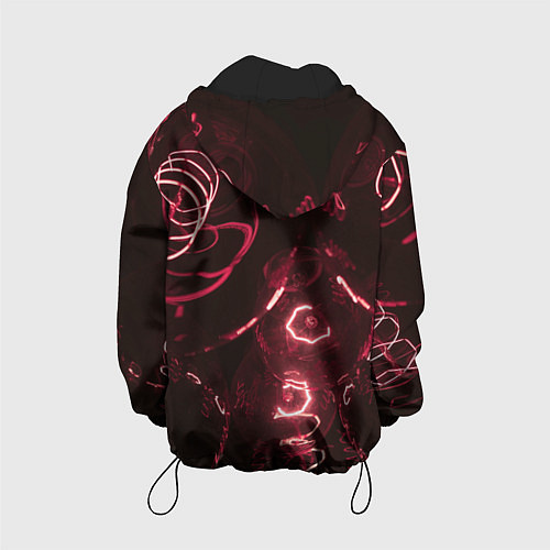 Детская куртка Неоновые тусклые фонари / 3D-Черный – фото 2