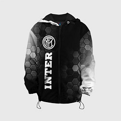Куртка с капюшоном детская Inter sport на темном фоне: по-вертикали, цвет: 3D-черный