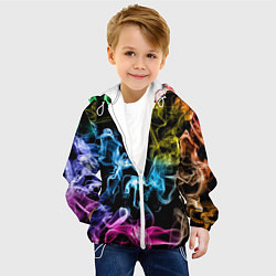 Куртка с капюшоном детская Эйфория в дыму, цвет: 3D-белый — фото 2