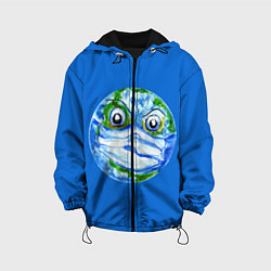 Детская куртка Злая планета Земля в маске