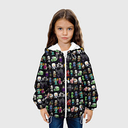 Куртка с капюшоном детская Minecraft game characters, цвет: 3D-белый — фото 2