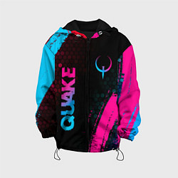 Детская куртка Quake - neon gradient: надпись, символ