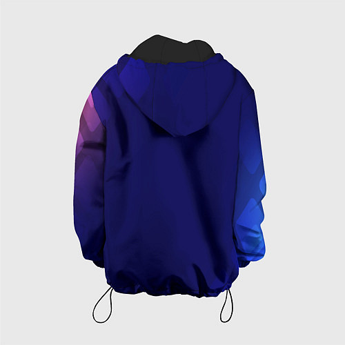 Детская куртка Темно синий фон / 3D-Черный – фото 2