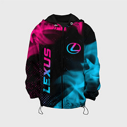 Детская куртка Lexus - neon gradient: надпись, символ