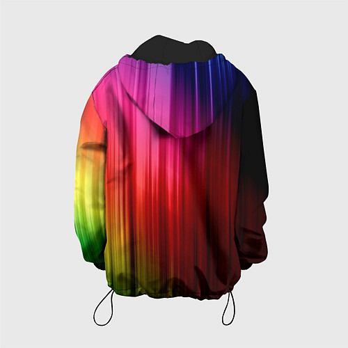 Детская куртка Цветной спектр / 3D-Черный – фото 2