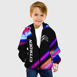 Куртка с капюшоном детская Citroen speed lights, цвет: 3D-черный — фото 2