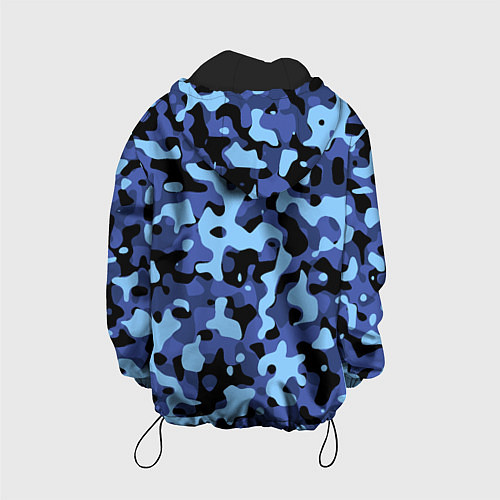 Детская куртка Камуфляж Sky Blue / 3D-Черный – фото 2