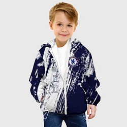 Куртка с капюшоном детская Фк челси, цвет: 3D-белый — фото 2