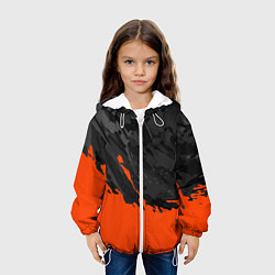 Куртка с капюшоном детская Black & Orange, цвет: 3D-белый — фото 2