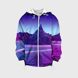 Детская куртка Neon mountains - Vaporwave