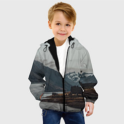 Куртка с капюшоном детская Островoк на озере, цвет: 3D-черный — фото 2