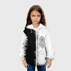 Куртка с капюшоном детская Северный компас Вегвизир, цвет: 3D-белый — фото 2