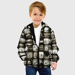 Куртка с капюшоном детская TFK Be the change - Remixes, цвет: 3D-черный — фото 2