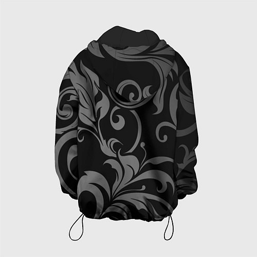 Детская куртка Сова с золотыми глазами / 3D-Черный – фото 2