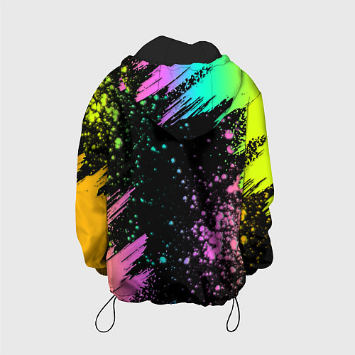 Детская куртка Rainbow Friends - Blue / 3D-Черный – фото 2