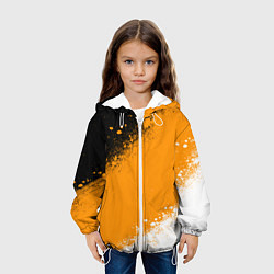 Куртка с капюшоном детская Имперский флаг - триколор, цвет: 3D-белый — фото 2
