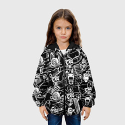Куртка с капюшоном детская JDM Pattern, цвет: 3D-черный — фото 2