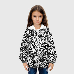 Куртка с капюшоном детская Софт гранж, цвет: 3D-белый — фото 2