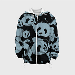 Куртка с капюшоном детская Panda summer song, цвет: 3D-белый