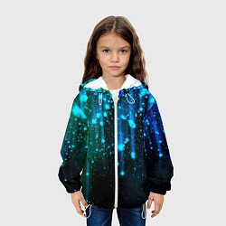Куртка с капюшоном детская Space - starfall, цвет: 3D-белый — фото 2