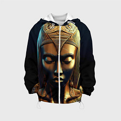 Детская куртка Нейросеть - золотая статуя египетской царицы