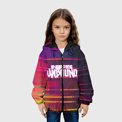 Куртка с капюшоном детская NFS unbound пиксель полосы, цвет: 3D-черный — фото 2