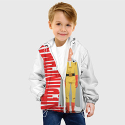 Куртка с капюшоном детская Onepunchman, цвет: 3D-белый — фото 2