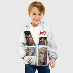 Куртка с капюшоном детская Оуэн Уилсон и Бен Стиллер в аниме Берсерк, цвет: 3D-белый — фото 2