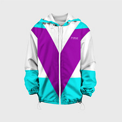 Куртка с капюшоном детская В ретро стиле FIRM, цвет: 3D-белый