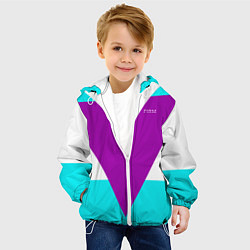 Куртка с капюшоном детская В ретро стиле FIRM, цвет: 3D-белый — фото 2