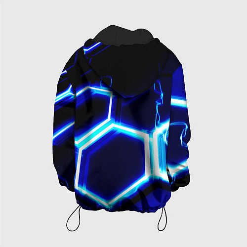 Детская куртка Neon abstraction plates storm / 3D-Черный – фото 2