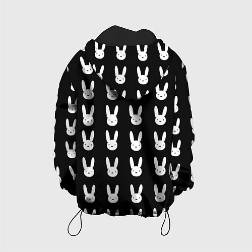 Детская куртка Bunny pattern black / 3D-Черный – фото 2