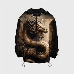 Детская куртка Китайский дракон с открытой пастью