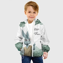 Куртка с капюшоном детская Препод в институте, цвет: 3D-белый — фото 2