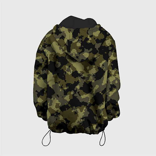 Детская куртка Тропический камуфляж / 3D-Черный – фото 2