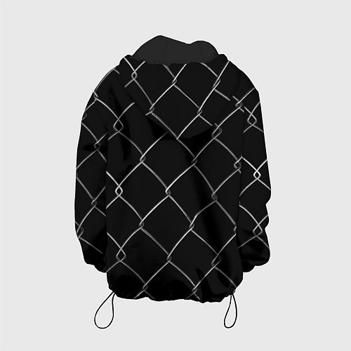 Детская куртка Плетеный забор / 3D-Черный – фото 2