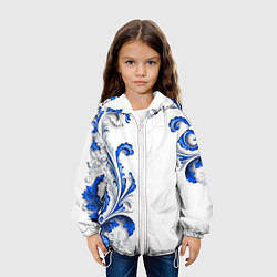 Куртка с капюшоном детская Русские узоры, цвет: 3D-белый — фото 2