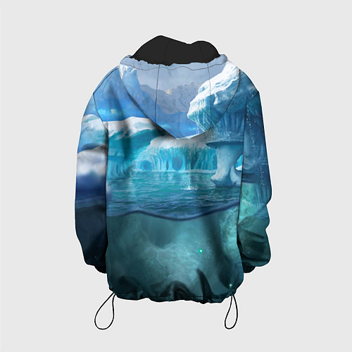 Детская куртка Subnautica - КРАБ на леднике / 3D-Черный – фото 2