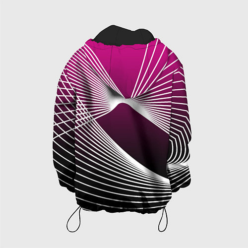 Детская куртка Авангардная растровая композиция / 3D-Черный – фото 2