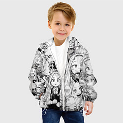 Куртка с капюшоном детская Эри - Моя геройская академия, цвет: 3D-белый — фото 2