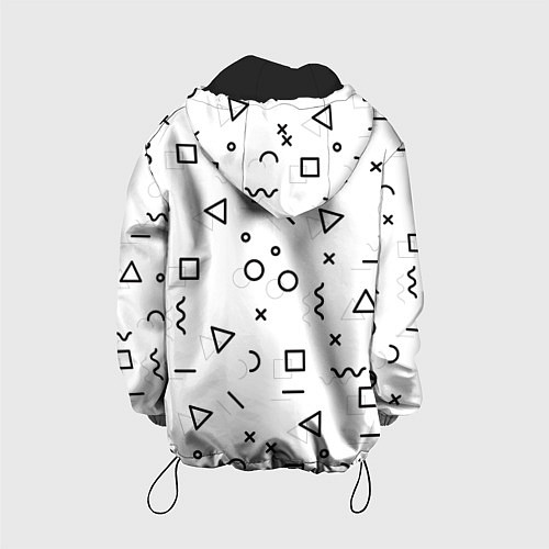 Детская куртка Разные геометрические фигуры / 3D-Черный – фото 2
